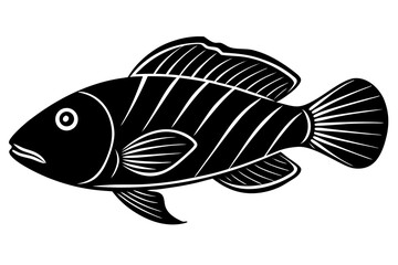 Clean and scalable fish vector illustration perfect for aquatic-themed designs, seafood branding, marine education materials, and creative digital projects. Easily editable and ideal for use in logos,