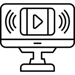 Video Stream Icon