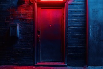 Hidden speakeasy with secret entrance and space for text