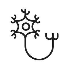 Obraz premium Neuron icon vector image. Suitable for mobile apps, web apps and print media.