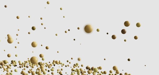 High-resolution image of abstract golden spheres. Perfect for luxury branding, websites, and presentations.