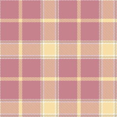 Elegant Seamless Tartan featuring Muted white and Vintage old rose Textile Design