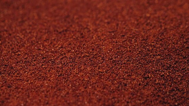 Dry instant chicory root powder. Decaffeinated drink, caffeine free. High quality 4k footage