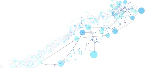 Modern, abstract background with blue dots and lines. Perfect for websites, presentations, and more.