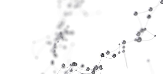 Modern abstract background. Network connection, digital data, nodes and links. Perfect for tech, AI, and communication concepts.