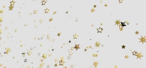 Sparkling gold stars on white. Perfect for holidays, celebrations, and more!