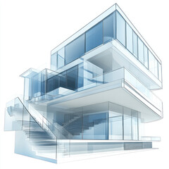 3d render of modern building