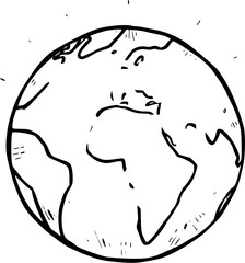 earth globe illustration