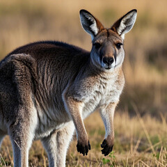 Fototapeta premium AI Generator, Kangaroo image.