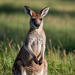 Fototapeta premium AI Generator, Kangaroo image.