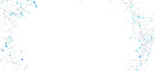 Obraz premium Modern abstract background with light blue dots and lines. Perfect for technology, network, or connection concepts.