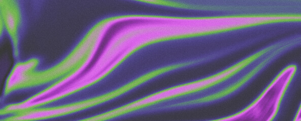 Pink Purple Green Abstract blurred grainy gradient background texture. Digital grain dust soft noise effect. Fluid colors. For web header or banner design