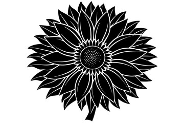 Fototapeta premium Beautiful and scalable flower vector illustration ideal for floral designs, wedding invitations, greeting cards, packaging, logos, textiles, and digital artwork. This versatile floral graphic is perfe