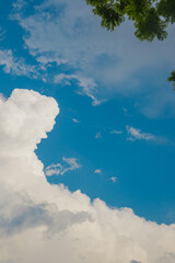 blue sky with clouds