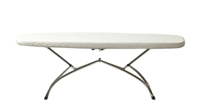 Home improvement ironing board setup indoor workspace furniture minimalist design side view organization tips