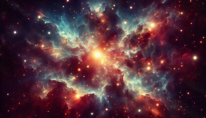 Naklejka premium Star Field Dense star population