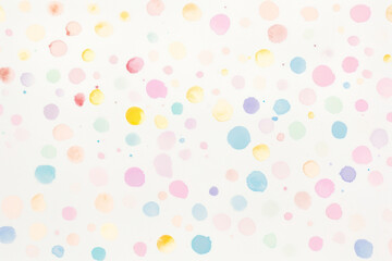 Colorful watercolor polka dot  png paint texture overlay, transparent background