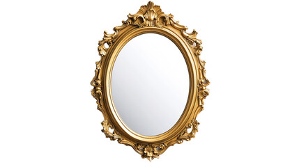 Elegant vintage mirror displaying reflections classic interior home decor traditional style unique design