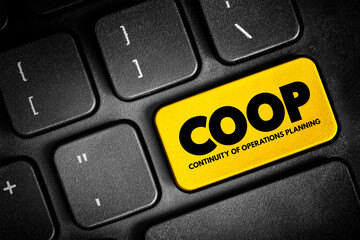COOP - Continuity Of Operations Planning is a initiative to ensure that agencies are able to...