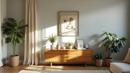 Sunlight streams through sheer linen curtains, illuminating a living room designed for both relaxation and inspiration