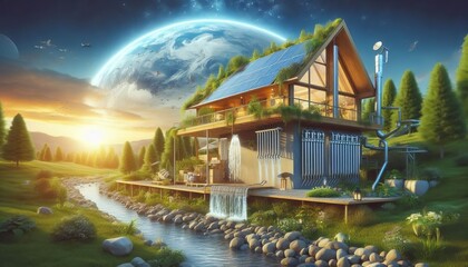 Net Zero Water Home Self sufficient dwelling harvesting rainwate