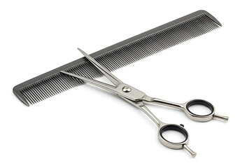 Scissors and comb