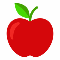 Apple vector icon on white background