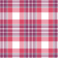 Vibrant white Seamless Tartan with Rich bruise accents Textile Design