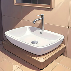 Fototapeta premium modern bathroom sink