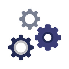 Gear icon trio for settings and system tools
