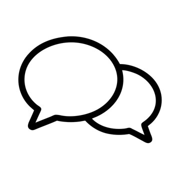 Speech bubble icon for chat and communication
