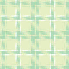 Elegant Sandy light seafoam & Vintage very pale green Seamless Tartan Textile Design