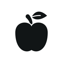 Apple fruit icon symbolizes health, nutrition, freshness, and wellness in food and lifestyle themes