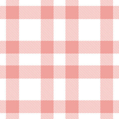Highland white Seamless Tartan with Warm blush accents Textile Design