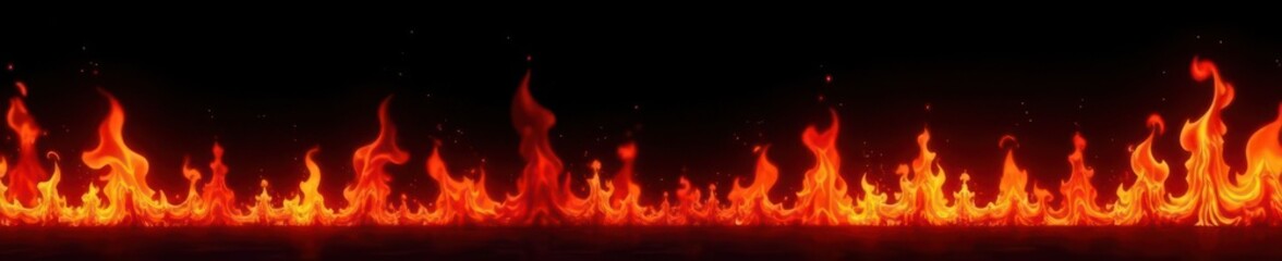 Old school tattoo style fire flames Isolated black silhouettes for design , element, neo-tribal, black