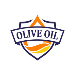 Oil Drop Shield Logo Symbolic Label Design for Energy and Security Brands for Oil Company Logos