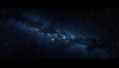 Fototapeta premium Amazing Starry Sky at Night Banner Design, Stellar Nightscape, Cosmic Stars, Deep Space Background, Night Sky Display, Celestial Event, Stunning Astronomical View, Elegant Banner Layout,