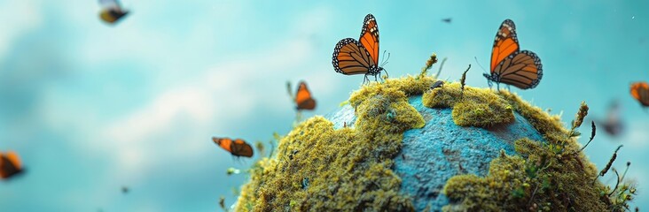 The idea of a sustainable environment and ecology is deeply rooted in the notion of taking care of nature and promoting eco-friendly green energy on our world globe planet earth