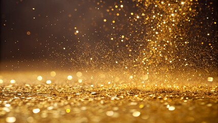 Gold sparkle background with zoom effect