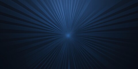Fototapeta premium Striking starburst design on a deep blue canvas. Symmetrical light rays create a mesmerizing, cosmic feel