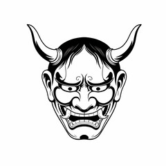 Oni mask ilustration