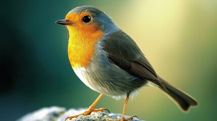 Robin'It is a lively bird species, with its tail always standing upright, it looks like a more mobile and active bird. They generally migrate from Northern Europe to Africa and the Middle East during