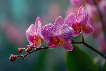 Obraz premium Orchid's Serenity: A Macro Bloom