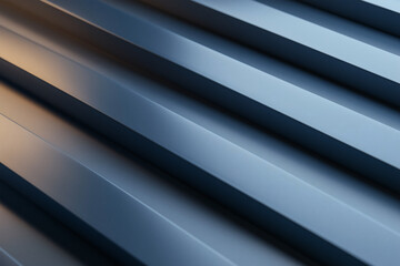 Obraz premium Abstract oblique stripes: Parallel lines creating a dynamic surface with light and shadow patterns.
