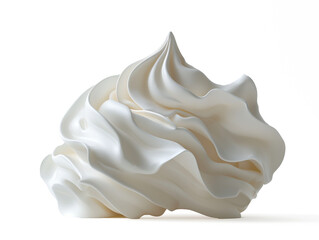 White mound of foam isolate on pure white background perfect for dicut