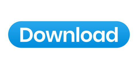 Blue download button element png file