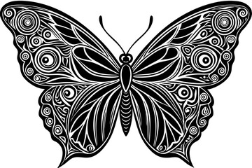 Beautiful and detailed butterfly vector illustration, perfect for nature-inspired designs, spring and summer themes, educational materials, logos, packaging, greeting cards, and decorative art. Fully 