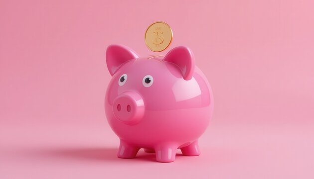 Saving money tips with a cute piggy bank home photography bright setting close-up finance