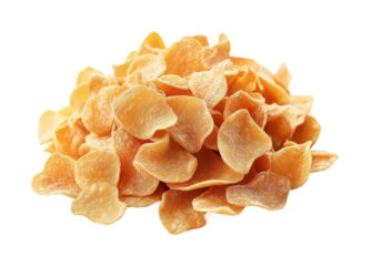 Dried ginger slices market stall food isolated on transparent background png