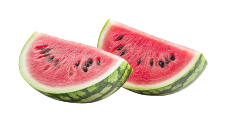Refreshing watermelon slices home kitchen food bright isolated on transparent background png